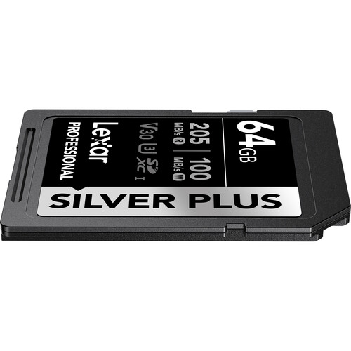 Lexar 64GB Professional SILVER PLUS UHS-I SDXC V30 U3 Tarjeta de Memoria - Imagen 5