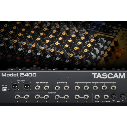 TASCAM Model 2400 Consola de Grabación Analógica de 24 Pistas con Interfaz de Audio - Imagen 10