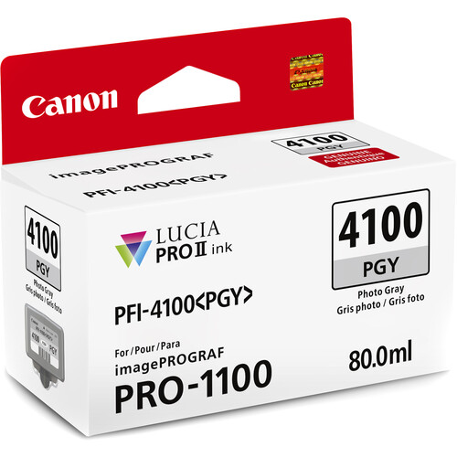Canon PFI-4100 PGY Tinta PHOTO GRAY (imagePROGRAF PRO-1100)