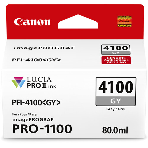 Canon PFI-4100 GY Tinta GRAY (imagePROGRAF PRO-1100) - Imagen 2