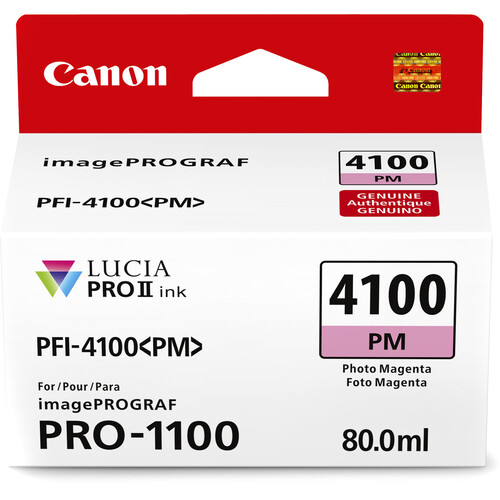 Canon PFI-4100 PM Tinta PHOTO MAGENTA (imagePROGRAF PRO-1100) - Imagen 2