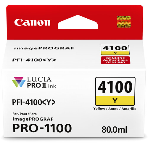 Canon PFI-4100 Y Tinta YELLOW (imagePROGRAF PRO-1100) - Imagen 2