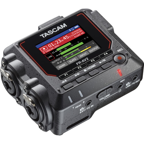 TASCAM FR-AV2 Grabador de Campo Compacto de 32 Bits Flotantes y Generador de Código de Tiempo