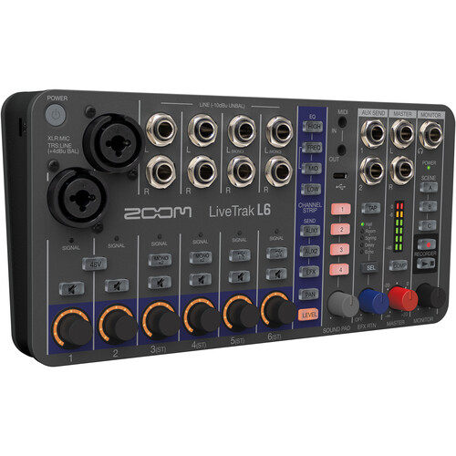 Zoom LiveTrak L-6 Grabador Digital y Mixer Multitrack Portable de 6 Canales - Imagen 4