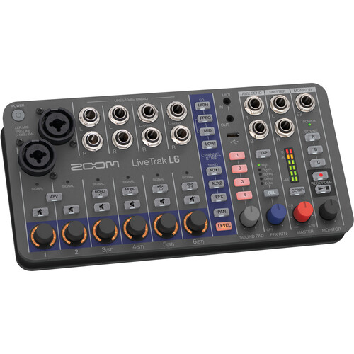 Zoom LiveTrak L-6 Grabador Digital y Mixer Multitrack Portable de 6 Canales - Imagen 3