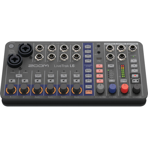 Zoom LiveTrak L-6 Grabador Digital y Mixer Multitrack Portable de 6 Canales - Imagen 2