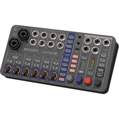 Zoom LiveTrak L-6 Grabador Digital y Mixer Multitrack Portable de 6 Canales
