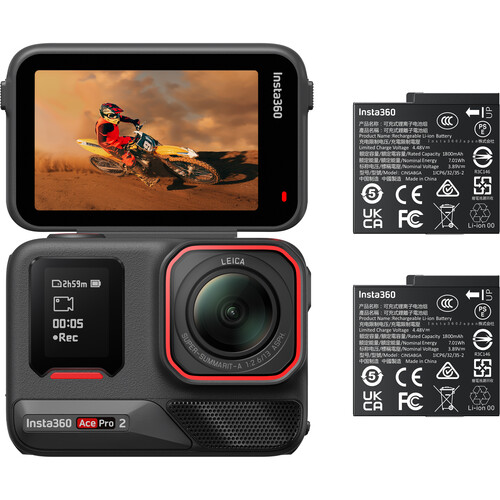 Insta360 Ace Pro 2 Action Cámara de Acción + Pack de 2 Baterías / IN10004 - Imagen 2