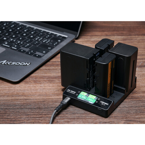Accsoon TOPRIG Cargador Múltiple 100W para Baterías NP-F / BC-01 - Imagen 8