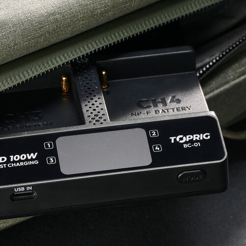 Accsoon TOPRIG Cargador Múltiple 100W para Baterías NP-F / BC-01 - Imagen 5