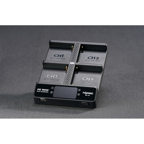 Accsoon TOPRIG Cargador Múltiple 100W para Baterías NP-F / BC-01 - Imagen 4