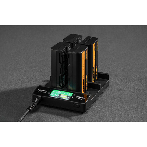 Accsoon TOPRIG Cargador Múltiple 100W para Baterías NP-F / BC-01 - Imagen 6