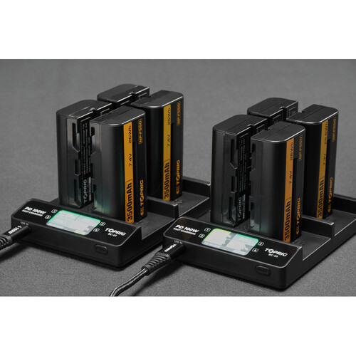 Accsoon TOPRIG Cargador Múltiple 100W para Baterías NP-F / BC-01 - Imagen 3