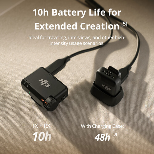 DJI Mic Mini Micrófono Lavalier Inalámbrico para Cámaras, Smartphones y Drones (2,4GHz) (1 TX + 1 RX) / 1000009019 - Imagen 6