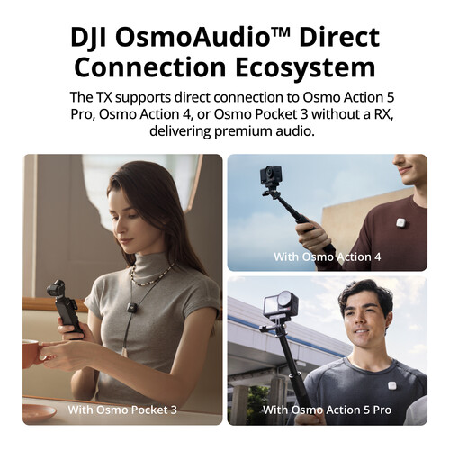 DJI Mic Mini Transmisor con Clip y Micrófono Integrado de 2.4GHz (Arctic White) / 1000009020 - Imagen 7