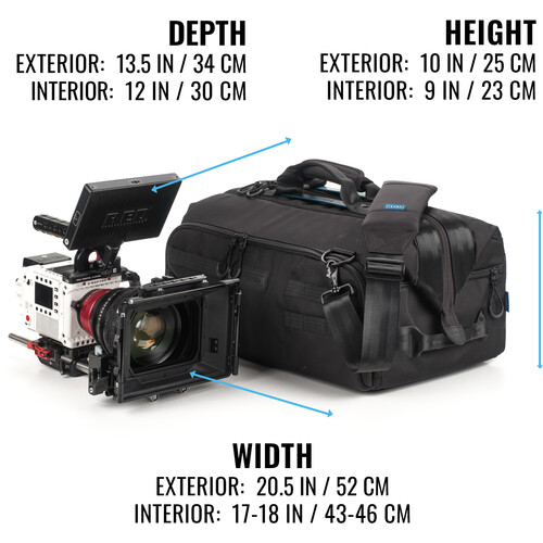 Tenba Cineluxe V2 Shoulder Bag 21 (Black, 32L) / 637-524 - Imagen 3