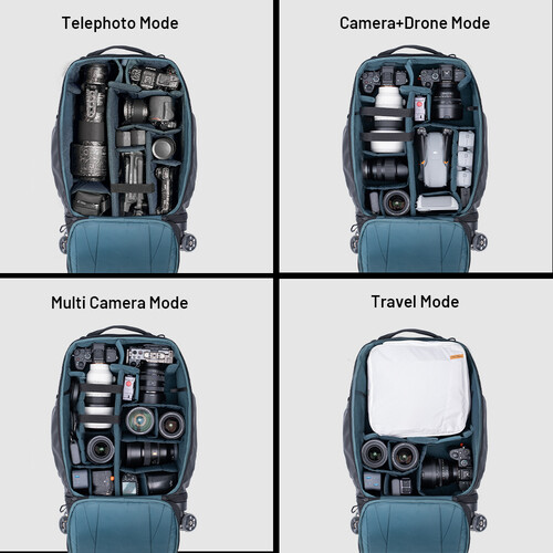 PGYTECH Roller 30L Mochila Maleta para Cámara y Accesorios - Matte Black / P-CB-180 - Imagen 2