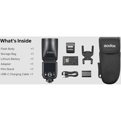 Godox V100-C Flash Para Canon - Imagen 10