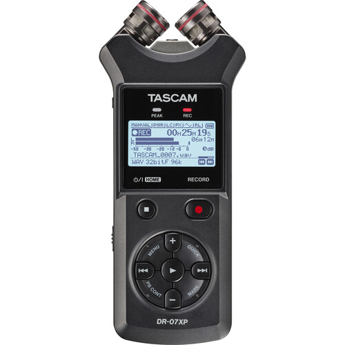 TASCAM DR-07XP Grabadora de Audio Portátil de 2 Canales y 32 Bits Flotantes