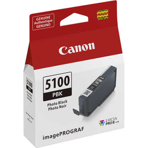 Canon PFI-5100 PBK Photo Black LUCIA PRO II Tinta (14.4mL)