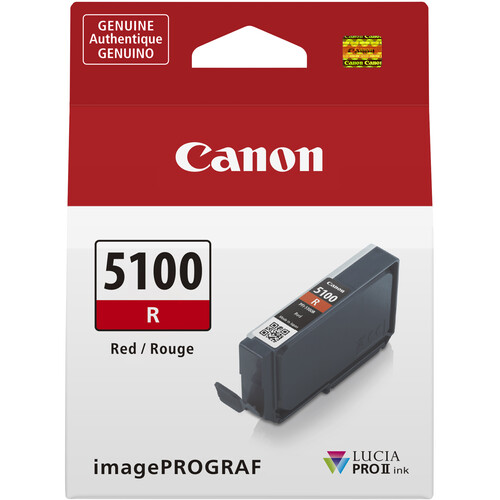 Canon PFI-5100 R Red LUCIA PRO II Tinta (14.4mL) - Imagen 2