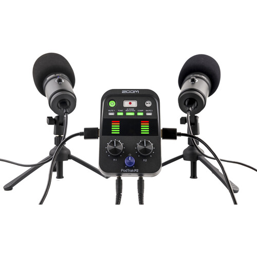 Zoom PodTrak P2 Grabadora de Micrófonos USB Duales para Podcasters - Imagen 9