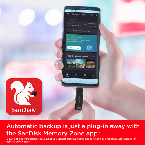 SanDisk 64GB Ultra Dual Drive Go 2-en-1 Pendrive Flash Drive / SDDDC3-064G-G46 - Imagen 10