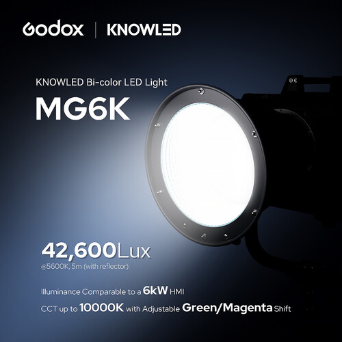 Godox KNOWLED MG6K Bi-Color LED Monolight Kit (4300W) - Imagen 9
