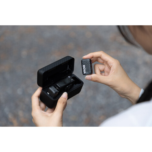 BOYA BOYAMIC 2 - Micrófono Lavalier Inalámbrico Doble con IA para Cámaras y Smartphones (2,4GHz) - Imagen 10