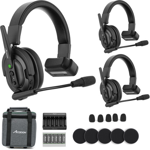 Accsoon CoMo Sistema de Intercom Wireless para 3 Usuarios (1 Host, 2 Remotos) / MIC02-1H2R - Imagen 8