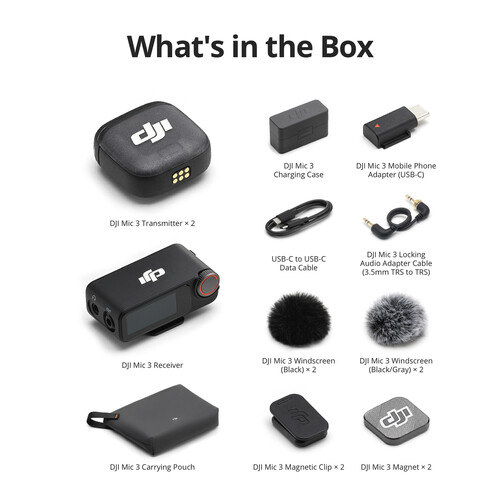 DJI Mic 3 Micrófono Lavalier Inalámbrico Doble para Cámaras y Smartphones (2,4GHz) / 1000009087 - Imagen 6