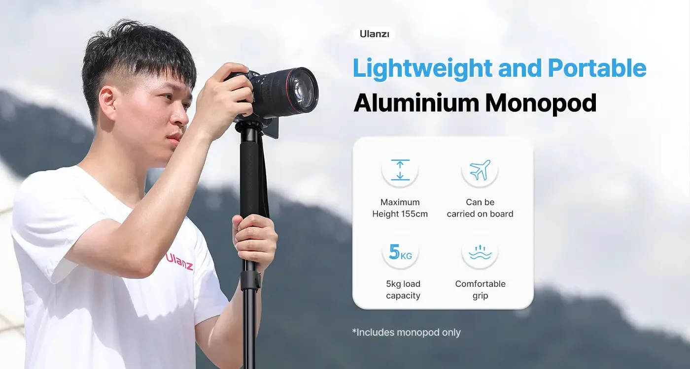 Ulanzi TB12 Monopie de Aluminio Carga hasta 5kg / UL-T049GBB1 - Imagen 5