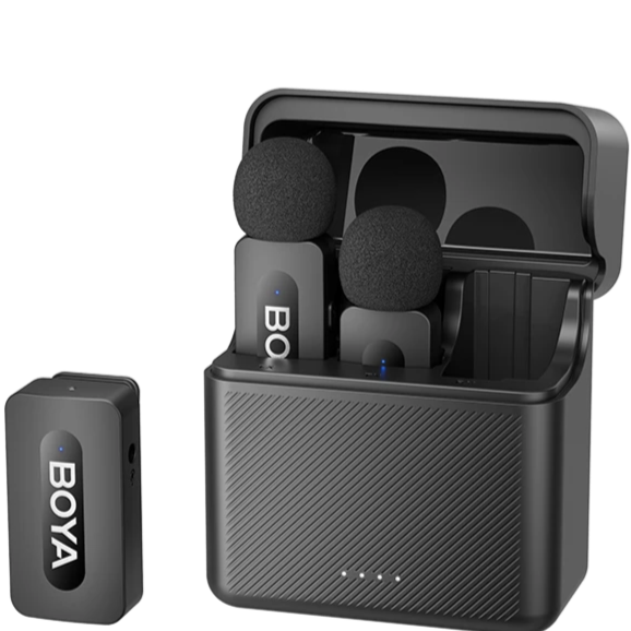 Boya BY-V35 Micrófono Inalambrico Doble 3,5mm Para Cámaras (2,4GHz)