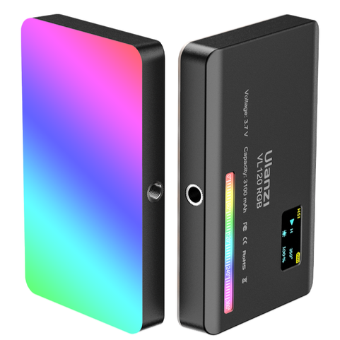 Ulanzi VL120 RGB Mini Pocket LED con Batería Recargable de 3100mAh (Tº de 2500 a 9000K)