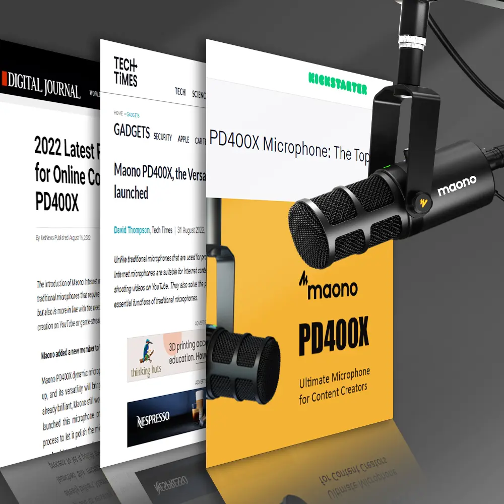 Maono PD400X Microfono Dinamico XLR USB para Grabación y Podcast - Imagen 10