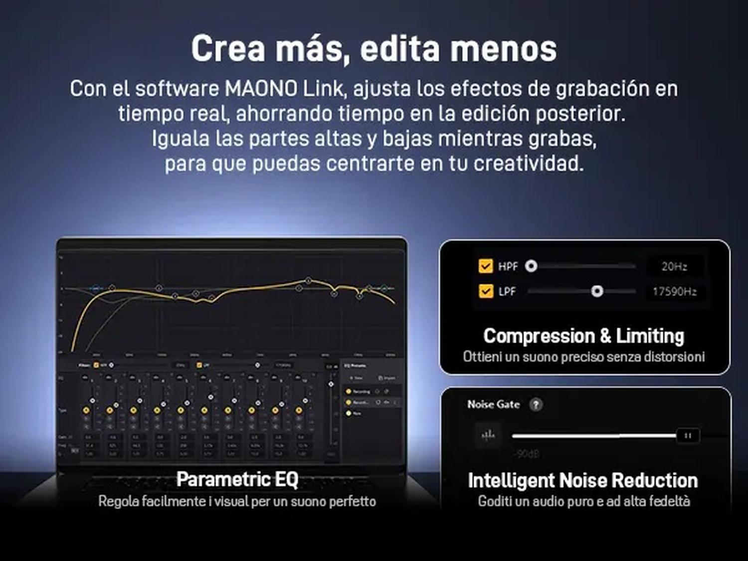 Maono PD300X XLR USB Microfono Dinámico para Grabación y Podcast - Imagen 5