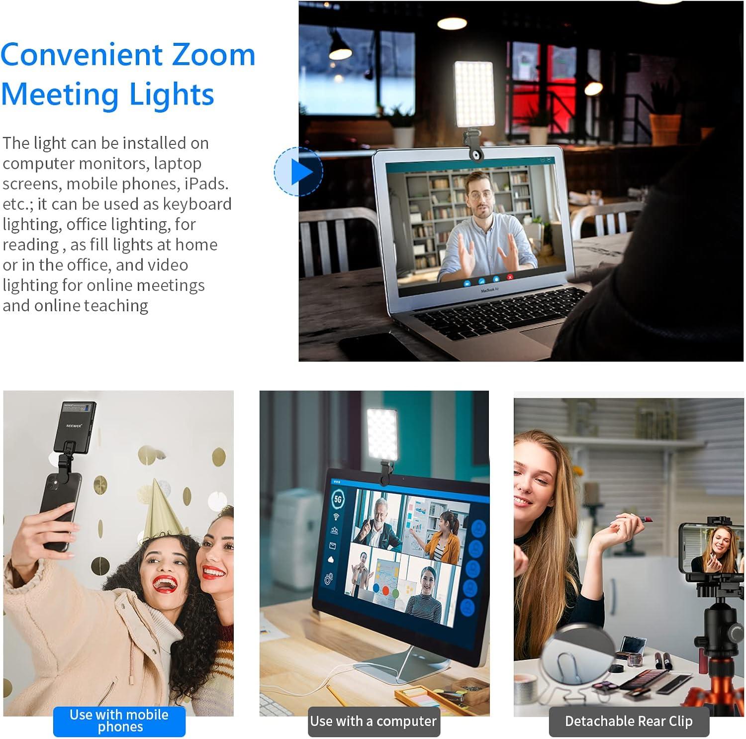 Neewer NL-60AI Luz LED con Clip para Videollamadas / 10099181 - Imagen 9