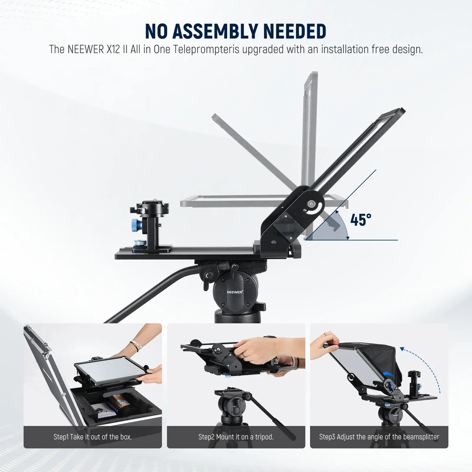 Neewer X12 II Teleprompter para Cámara y Tableta - Imagen 3