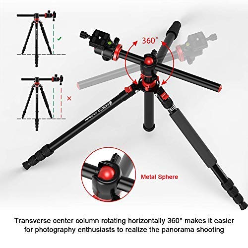 Triopo GA258+D-2A Trípode de Aluminio Portátil CENITAL - Imagen 6