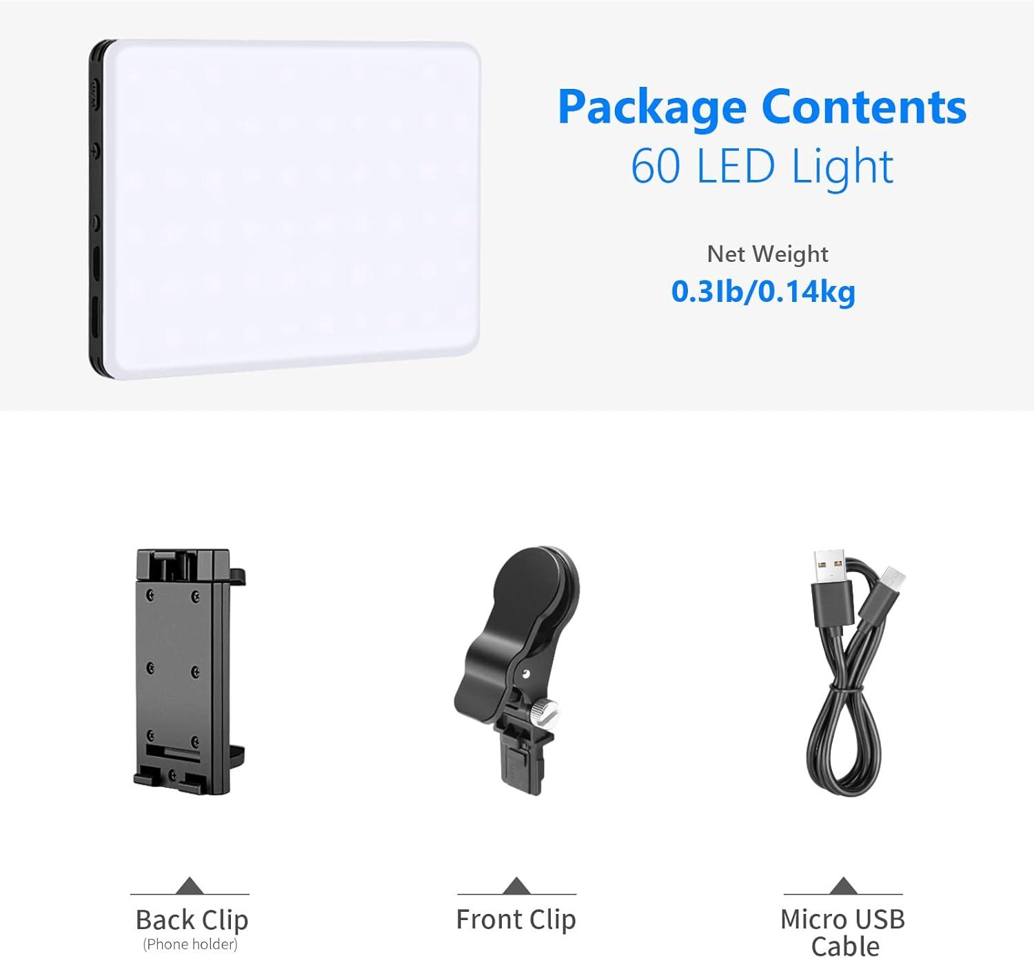 Neewer NL-60AI Luz LED con Clip para Videollamadas / 10099181 - Imagen 2
