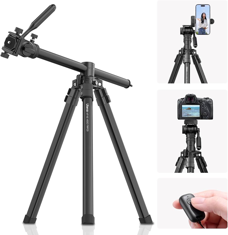 Ulanzi MT-65 Trípode de video cenital para cámaras y smarphone soporta 8 kg / UL-3336 - Imagen 2