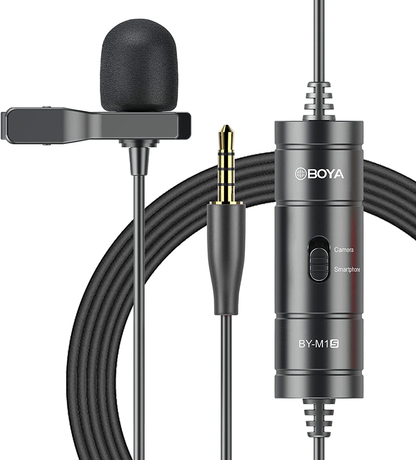 Boya BY-M1S Micrófono Lavalier con Cable de 6m