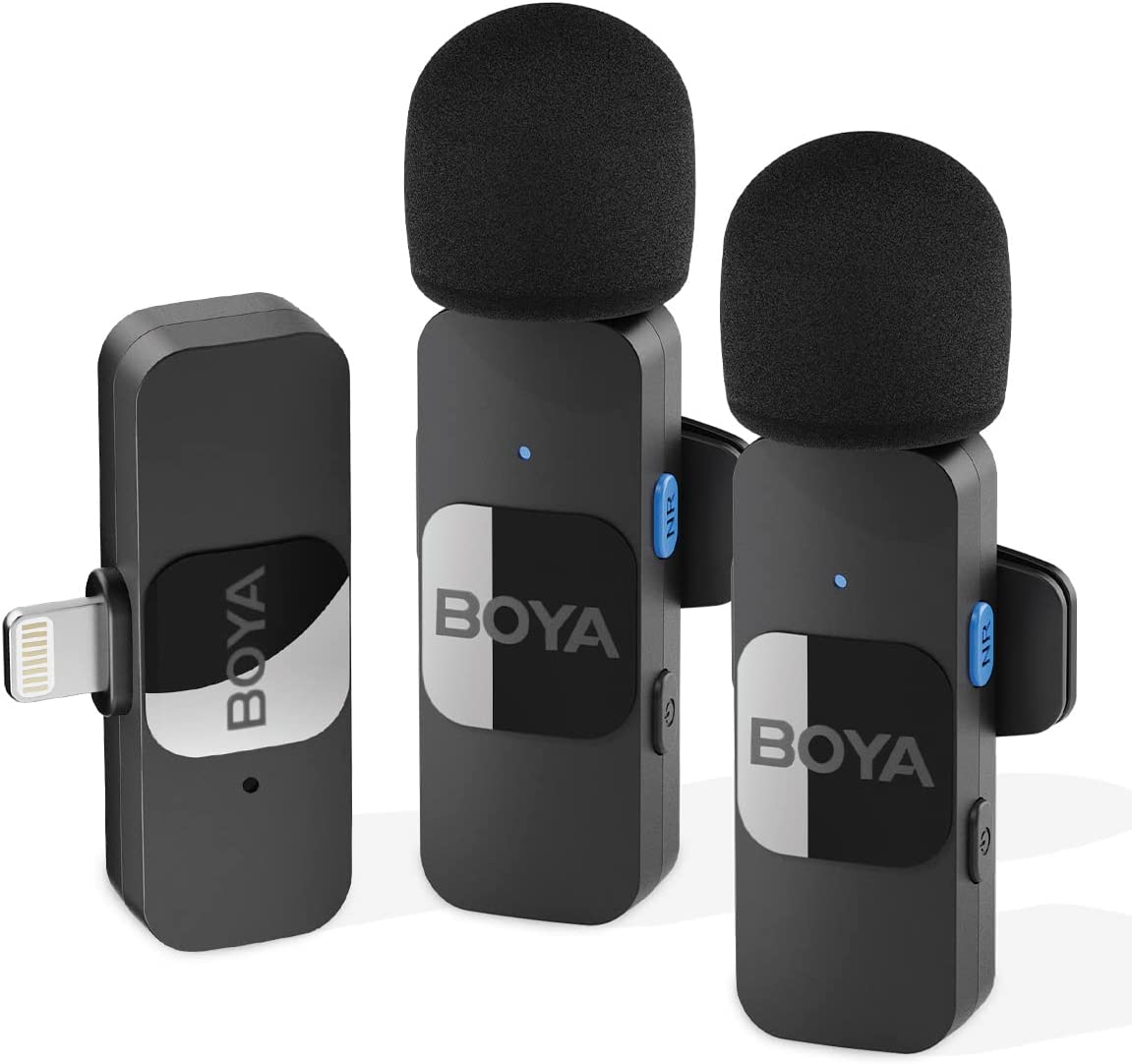 Boya BY-V2 Micrófono Inalámbrico Doble Compacto 2.4GHZ con Conector Lightning