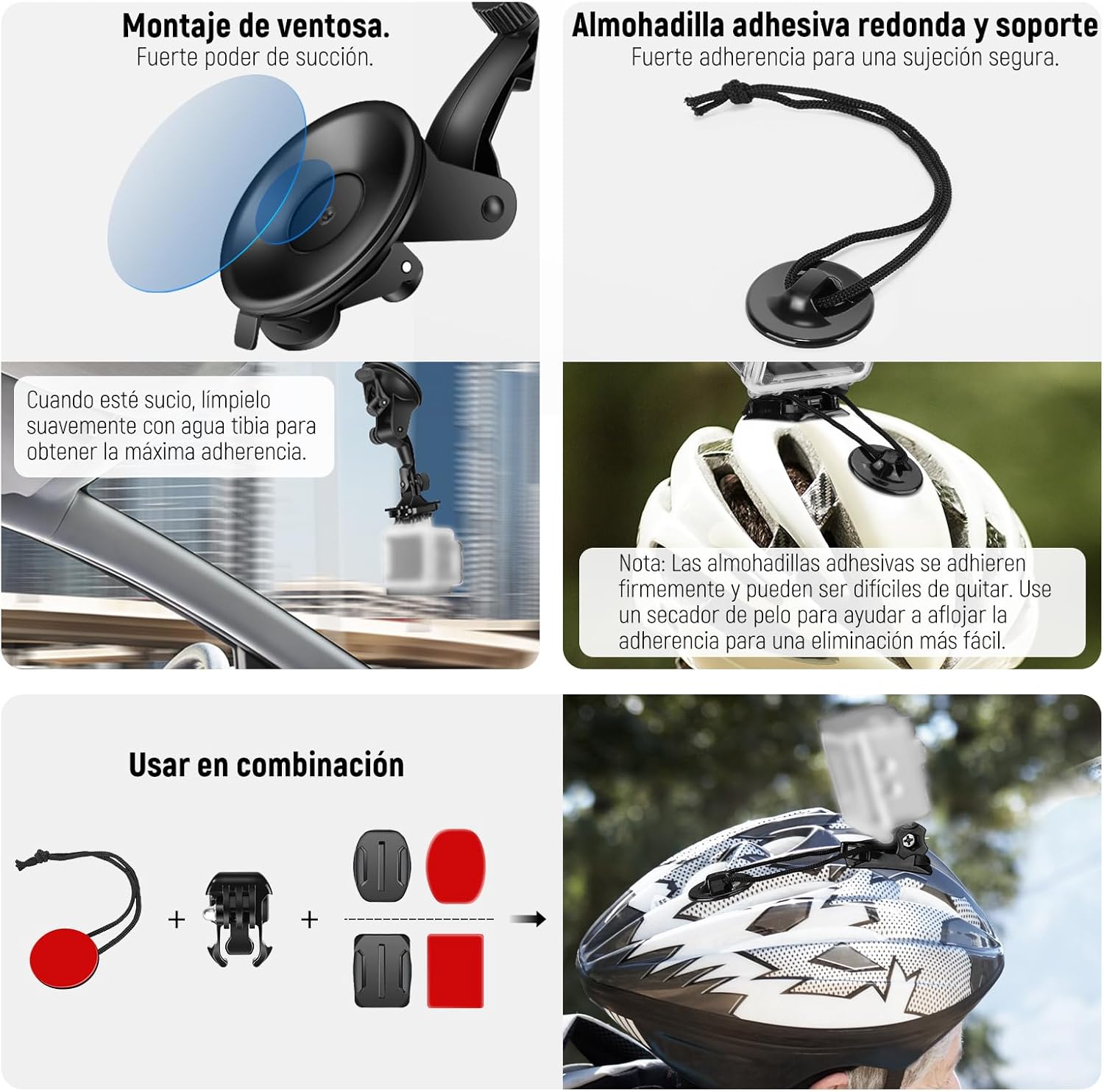 Neewer Kit Accesorios 50 en 1 para Cámaras de Acción / 10101704 - Imagen 3