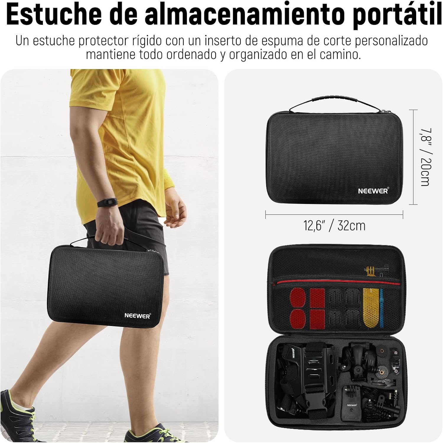 Neewer Kit Accesorios 50 en 1 para Cámaras de Acción / 10101704 - Imagen 6