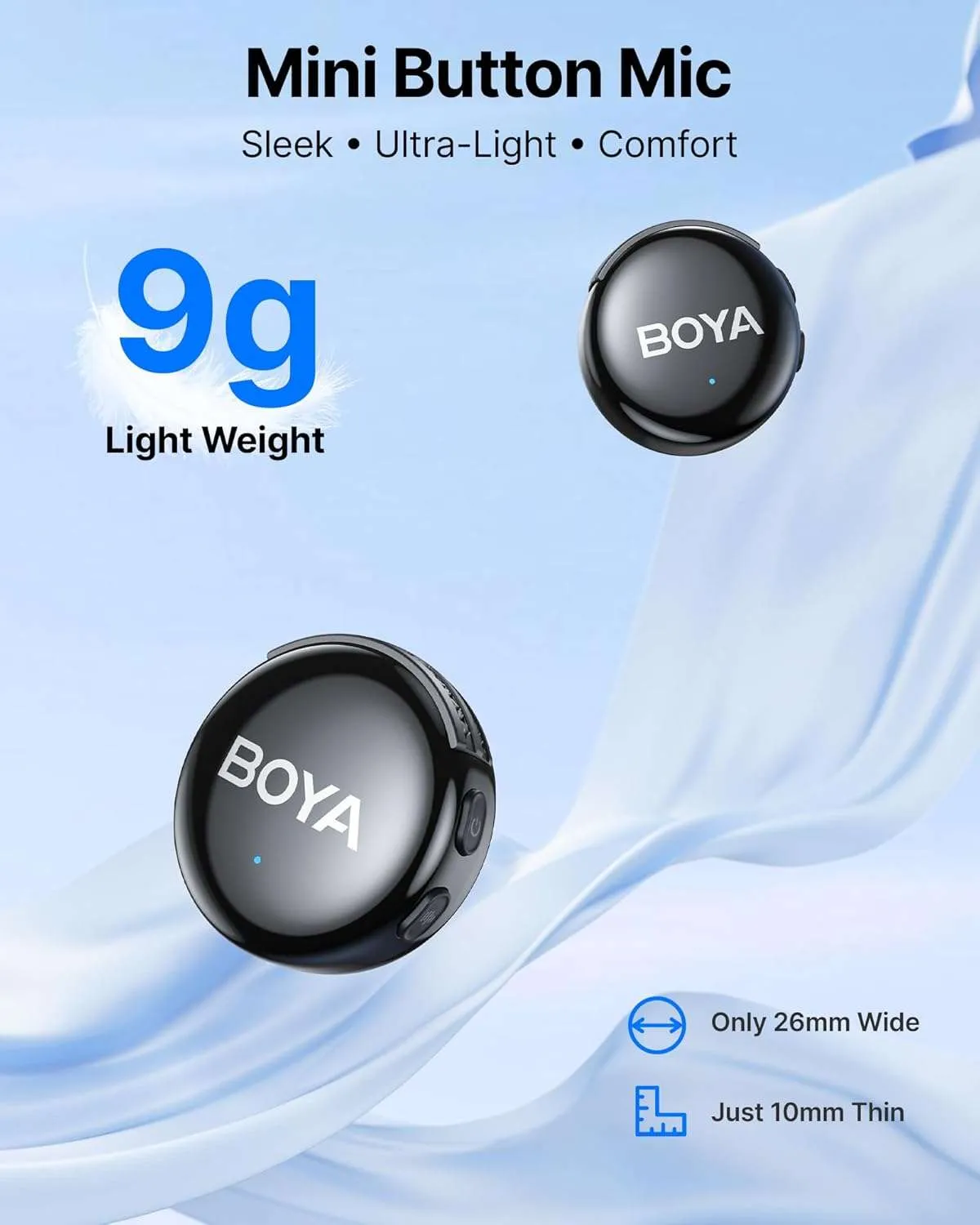 Boya BY-BOYALINK 3-04 Micrófono con IA Conectores USB-C y Lightning (Sin Caja de Carga) - Imagen 6