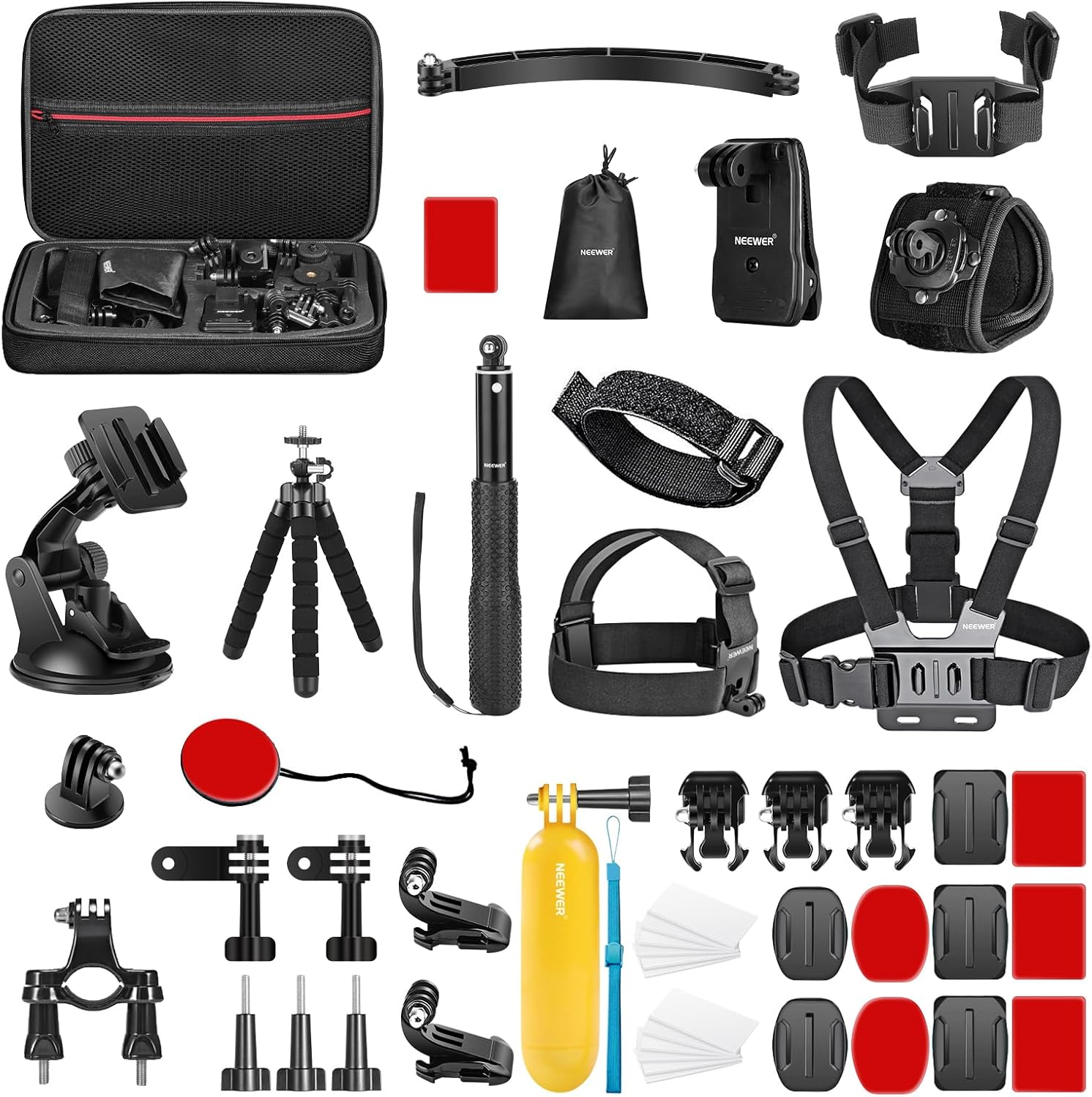 Neewer Kit Accesorios 50 en 1 para Cámaras de Acción / 10101704
