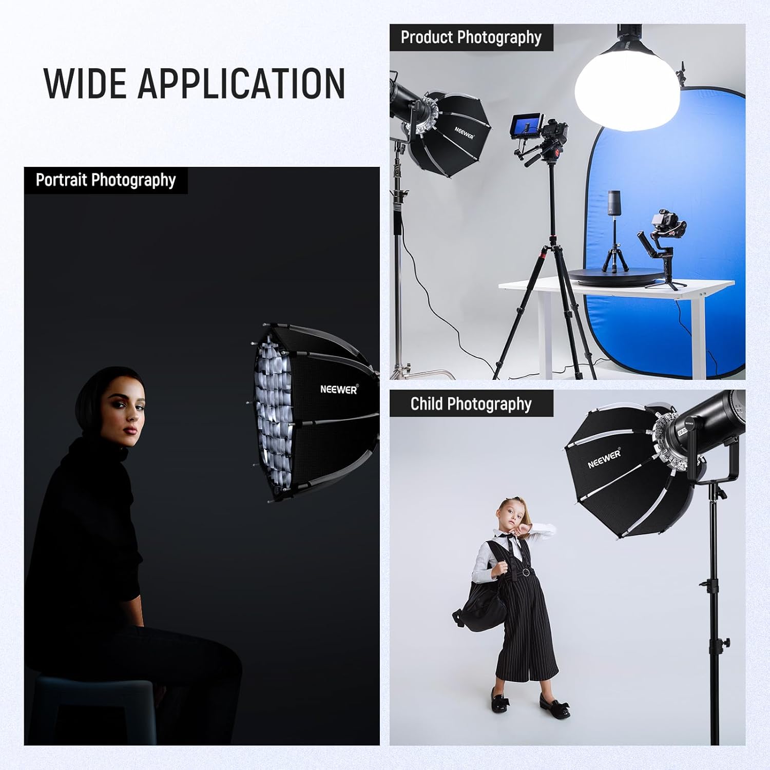 Neewer Softbox Octagonal de 45cm con Montura Bowens / 10103149 - Imagen 6