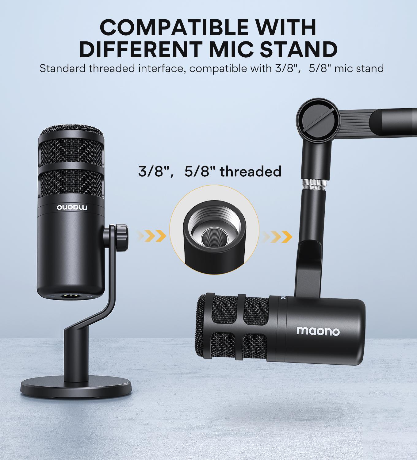 Maono PD100 XLR Microfono Dinamico para Grabación y Podcast - Imagen 8