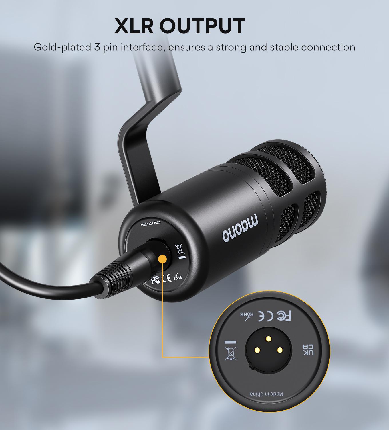Maono PD100 XLR Microfono Dinamico para Grabación y Podcast - Imagen 4